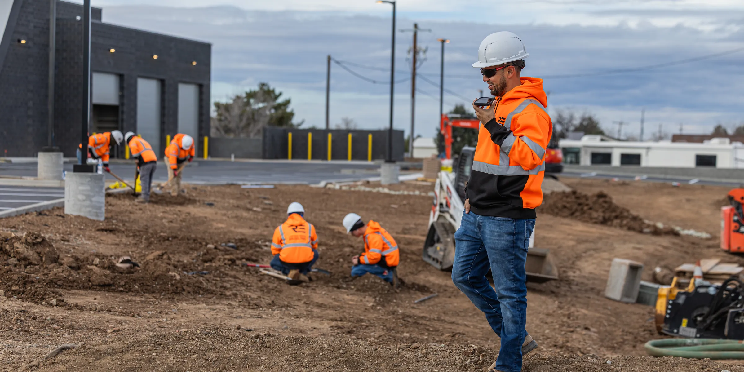 R.E. & Sons team on site