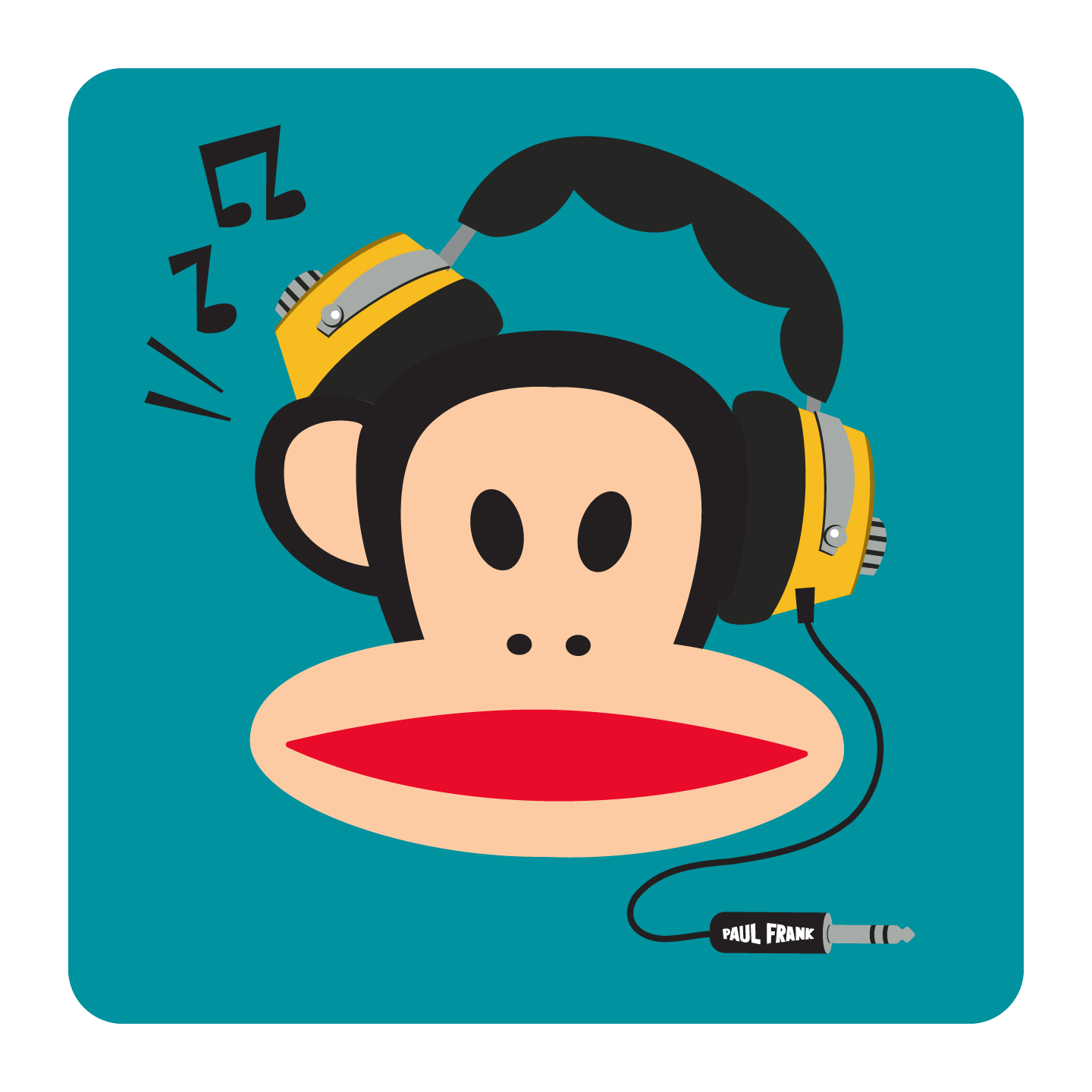 Headphones, especially big ass 70’s headphones remind me of being a kid in the late 70’s, laying on the lime green shag carpet and listening to my B-52’s album over and over again in a musical solitude. – Paul Frank