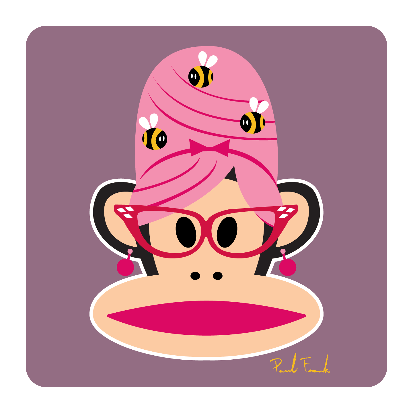 Julius got his hair piled up so high, the bees decided to be a hive. – Paul Frank