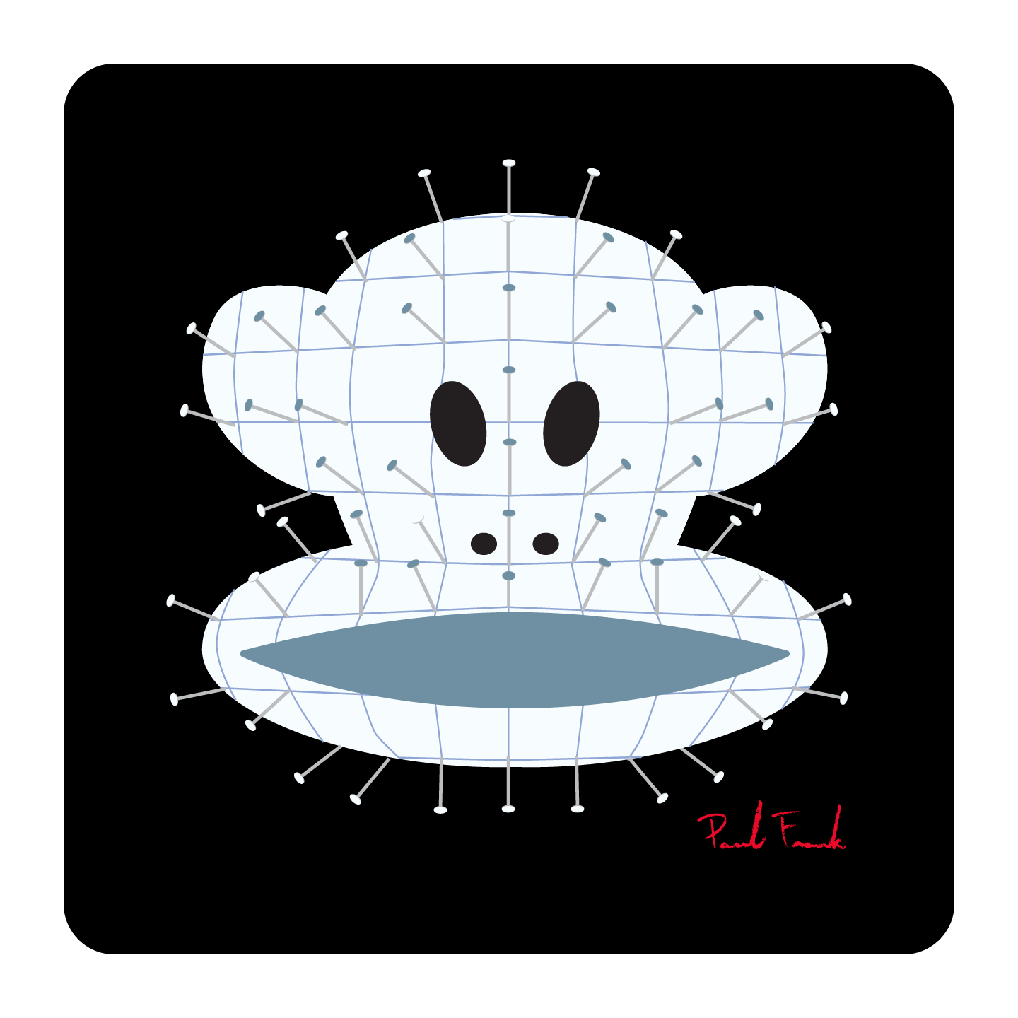 Julius really “nailed” his Halloween costume this year. – Paul Frank