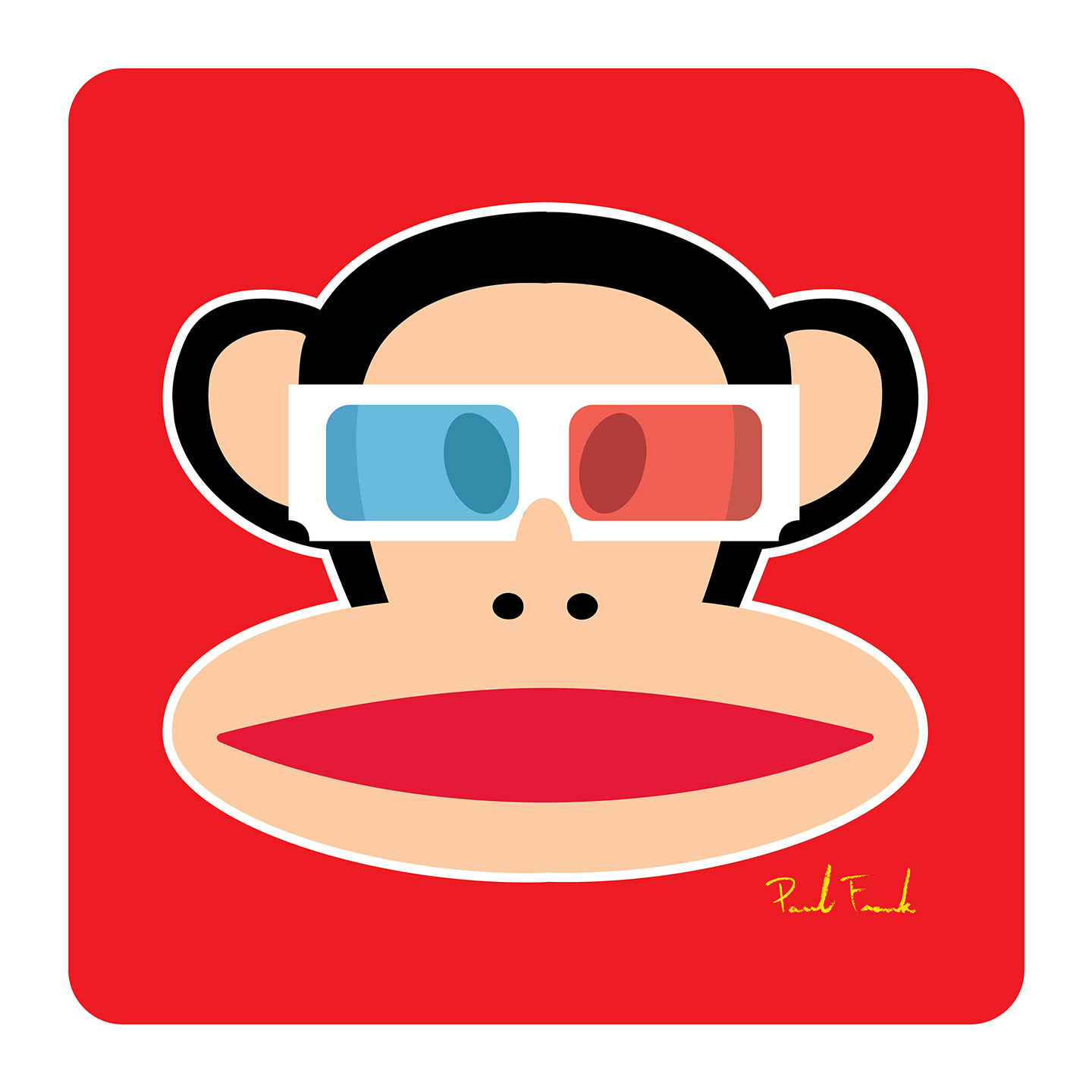 I loved those cardboard 3D glasses with one red lens and one blue lens. Put them on and suddenly everything was supposed to jump right out at you. Julius included. – Paul Frank