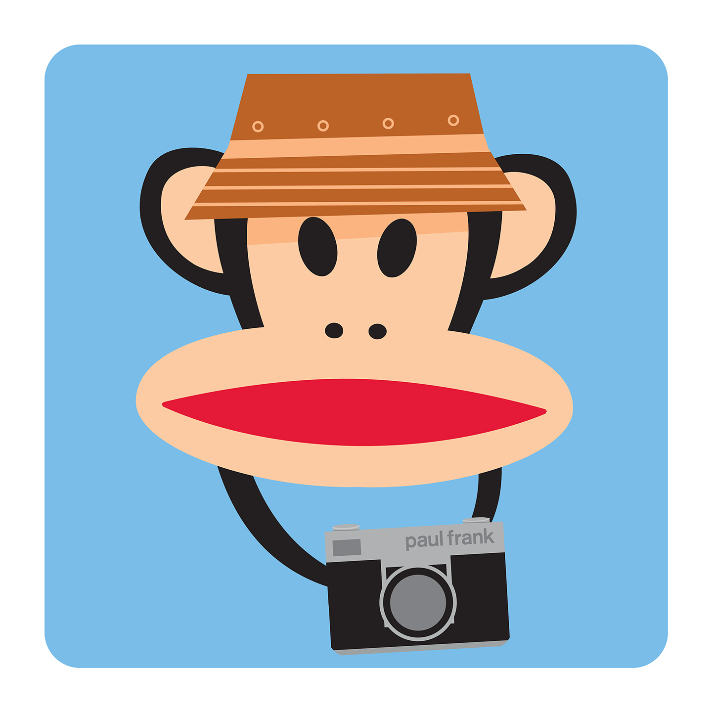 I’ve always loved the classic tourist look. Sun hat, camera around your neck and absolutely no idea where you’re going. Julius is ready to see the sights. – Paul Frank