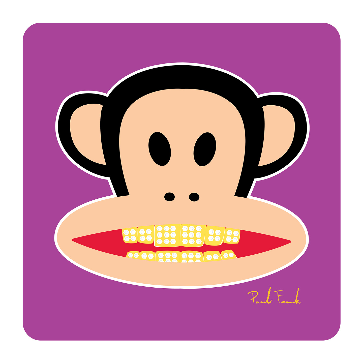 Grilled cheese is pretty much the perfect food. Bread, cheese, butter and just enough stringy cheese to make eating it embarrassing. Julius likes his extra cheesy. – Paul Frank