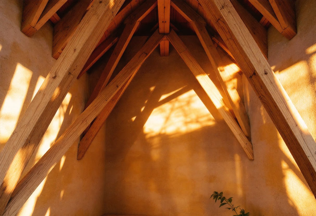 image of inspected roof structure (for a home inspector)