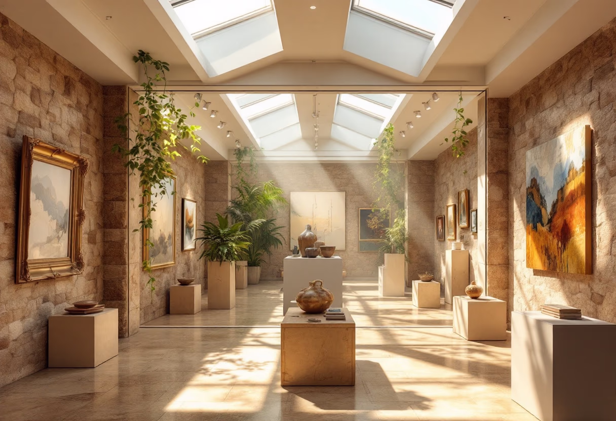 [background image] image of gallery interior (for a art gallery)