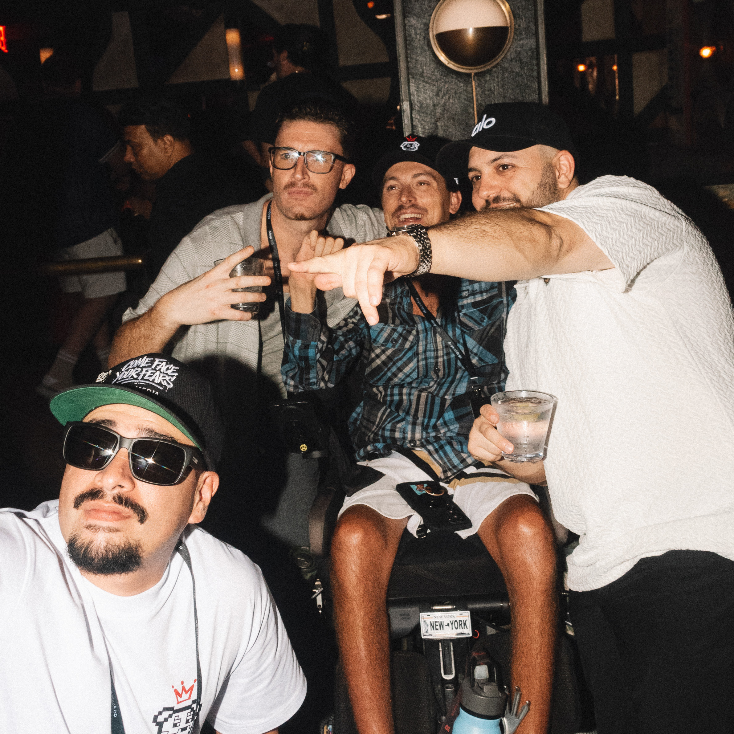 Photo from DDNYC in NYC where the Doginal Dogs community celebrated with friends at a big party, showing off exclusive Doge-inspired merch, inscriptions/NFTs, and the creativity of Dogecoin and Doginals.