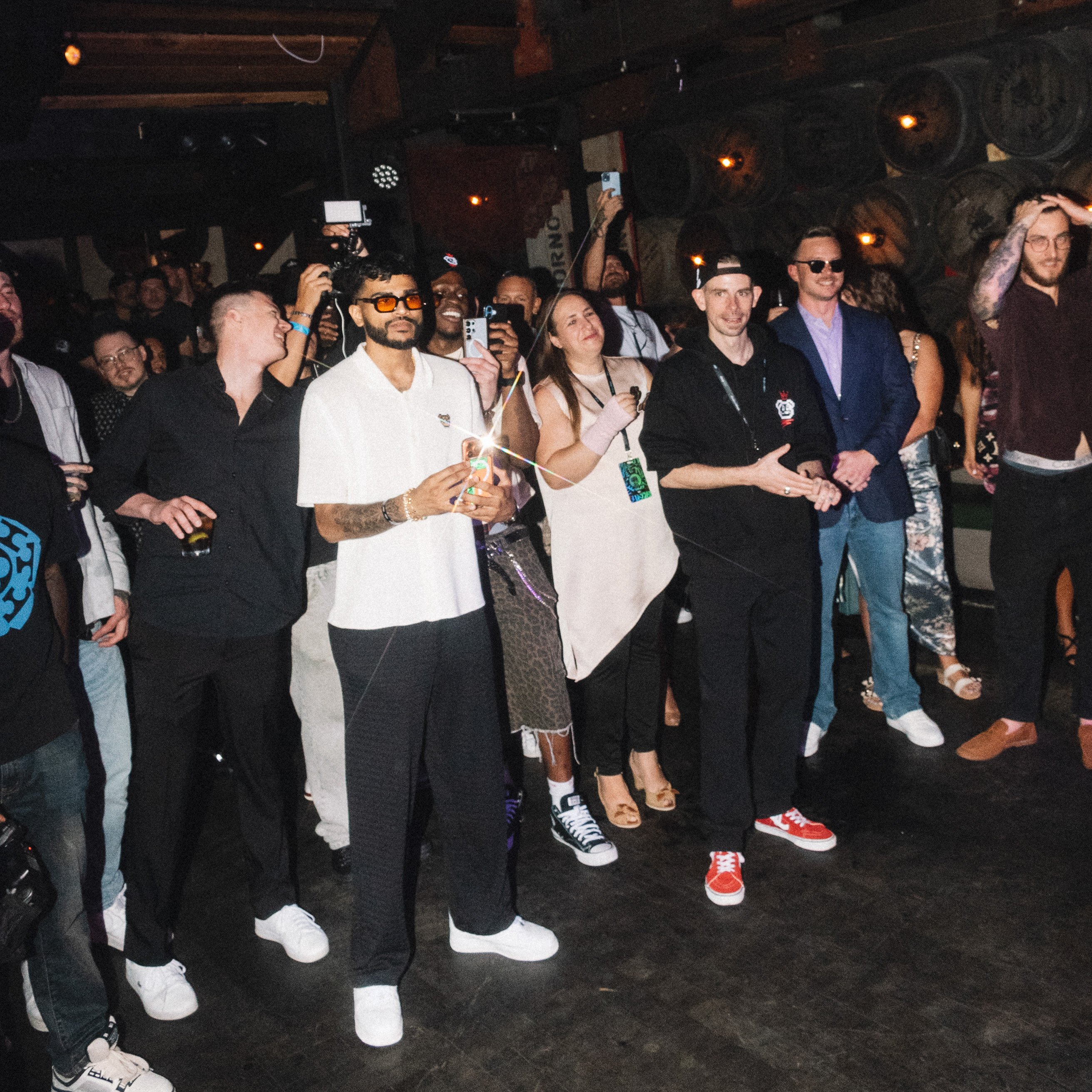 Scene from the DDNYC event in New York City where the Doginal Dogs community had an unforgettable night full of fun, web3 energy, rare Dogecoin inscriptions/NFTs, and custom merch drops.