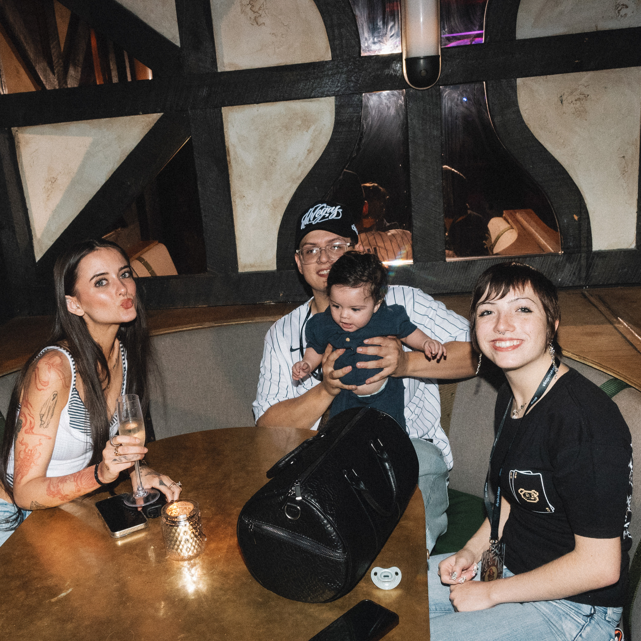 DDNYC party scene in NYC showing the Doginal Dogs community enjoying web3 conversations, creative merch, Dogecoin inscriptions/NFTs, and a shared love for Doge and Doginals.