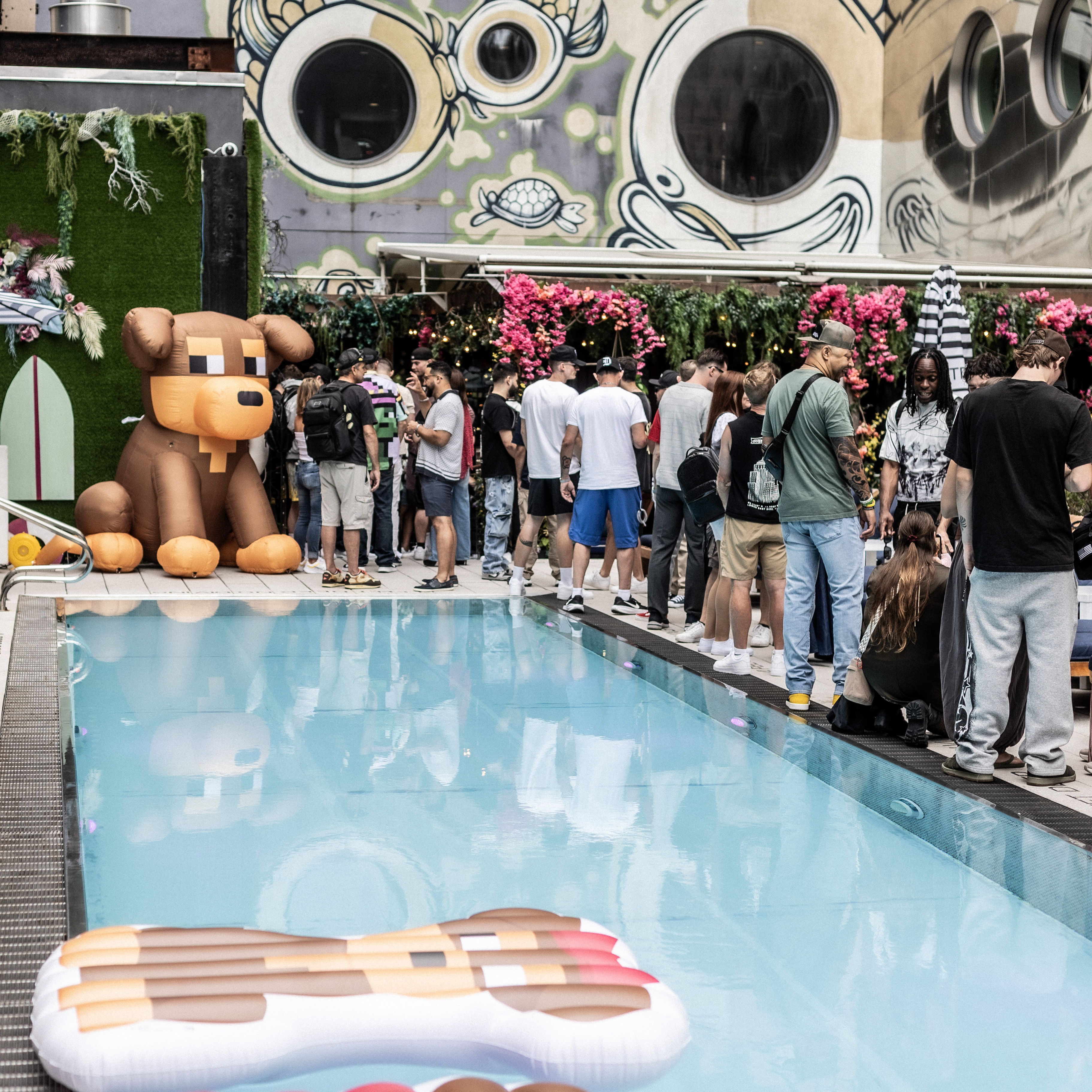 Joyful crowd at DDNYC in NYC as Doginal Dogs fans exchanged merch, danced at the big party, and celebrated Doge-driven inscriptions/NFTs and the culture of Doginals.