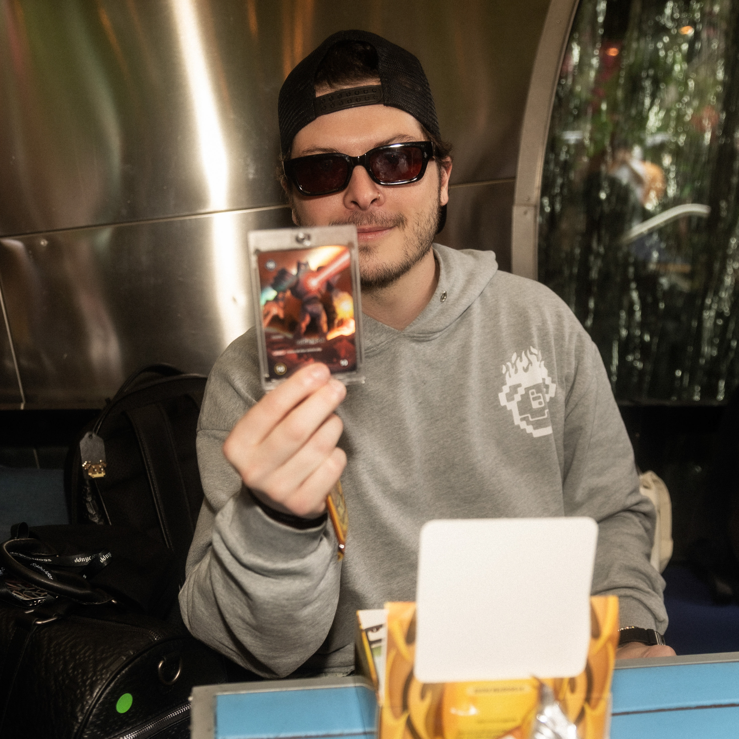 Scene from the DDNYC event in New York City where the Doginal Dogs community had an unforgettable night full of fun, web3 energy, rare Dogecoin inscriptions/NFTs, and custom merch drops.