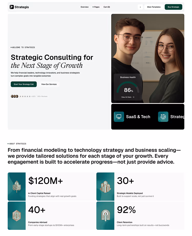 Consulting firm template home3