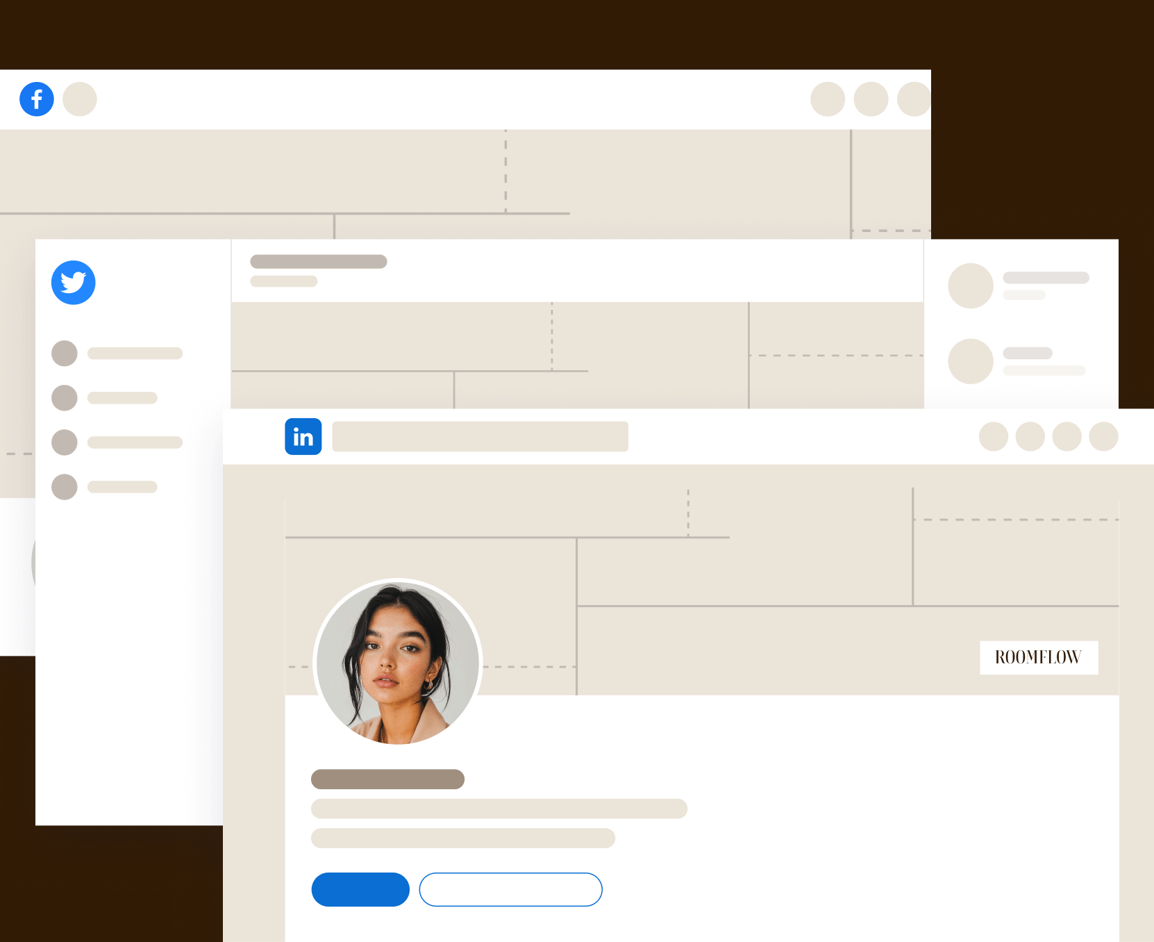 RoomFlow - Social Media Assets - Interior Design Webflow Template | BRIX Templates