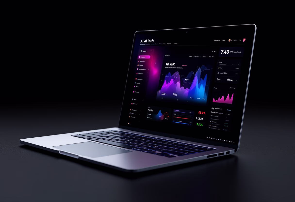 [interface] image of a laptop with software interface (for a ai legal tech company)