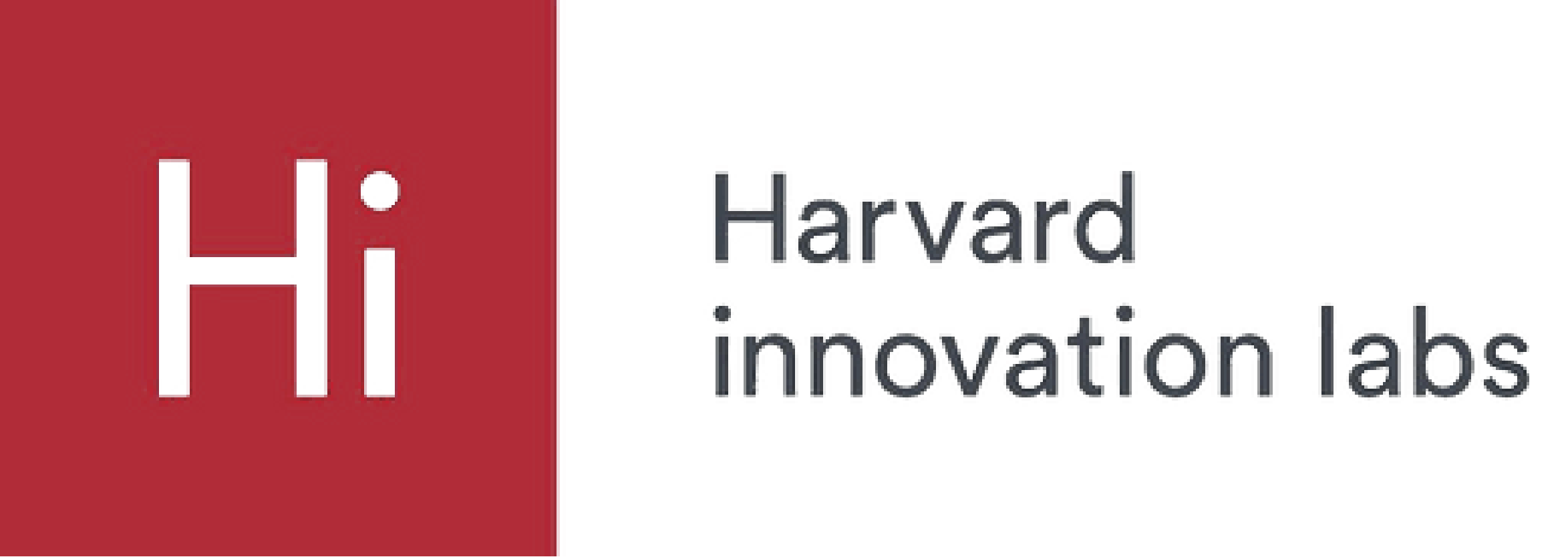 Harvard innovation labs logo with red square containing stylized 'Hi' and the text 'Harvard innovation labs' next to it.