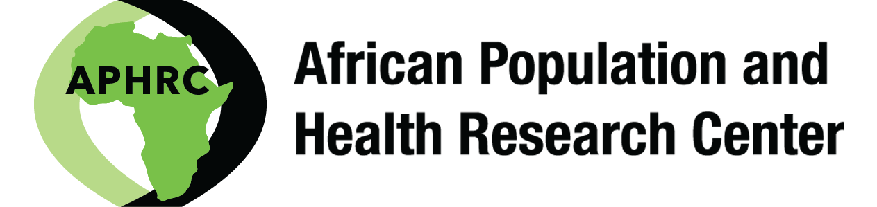 APHRC logo featuring a green silhouette of the African continent with the text APHRC and the full name African Population and Health Research Center.