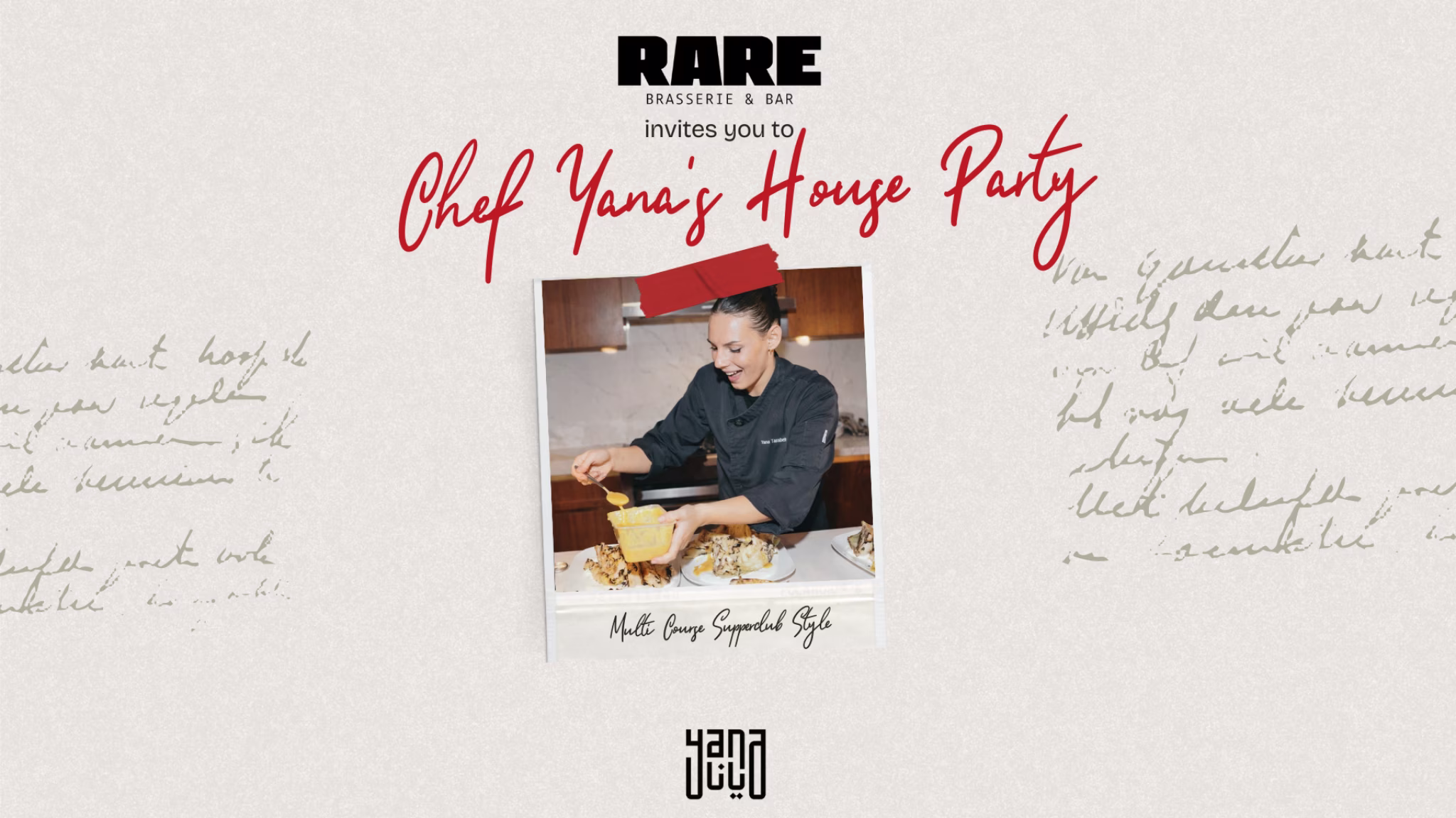 Black and white image of two hands clinking wine glasses with red text overlay saying "Battle of the Somms" and caption about a wine pairing dinner.