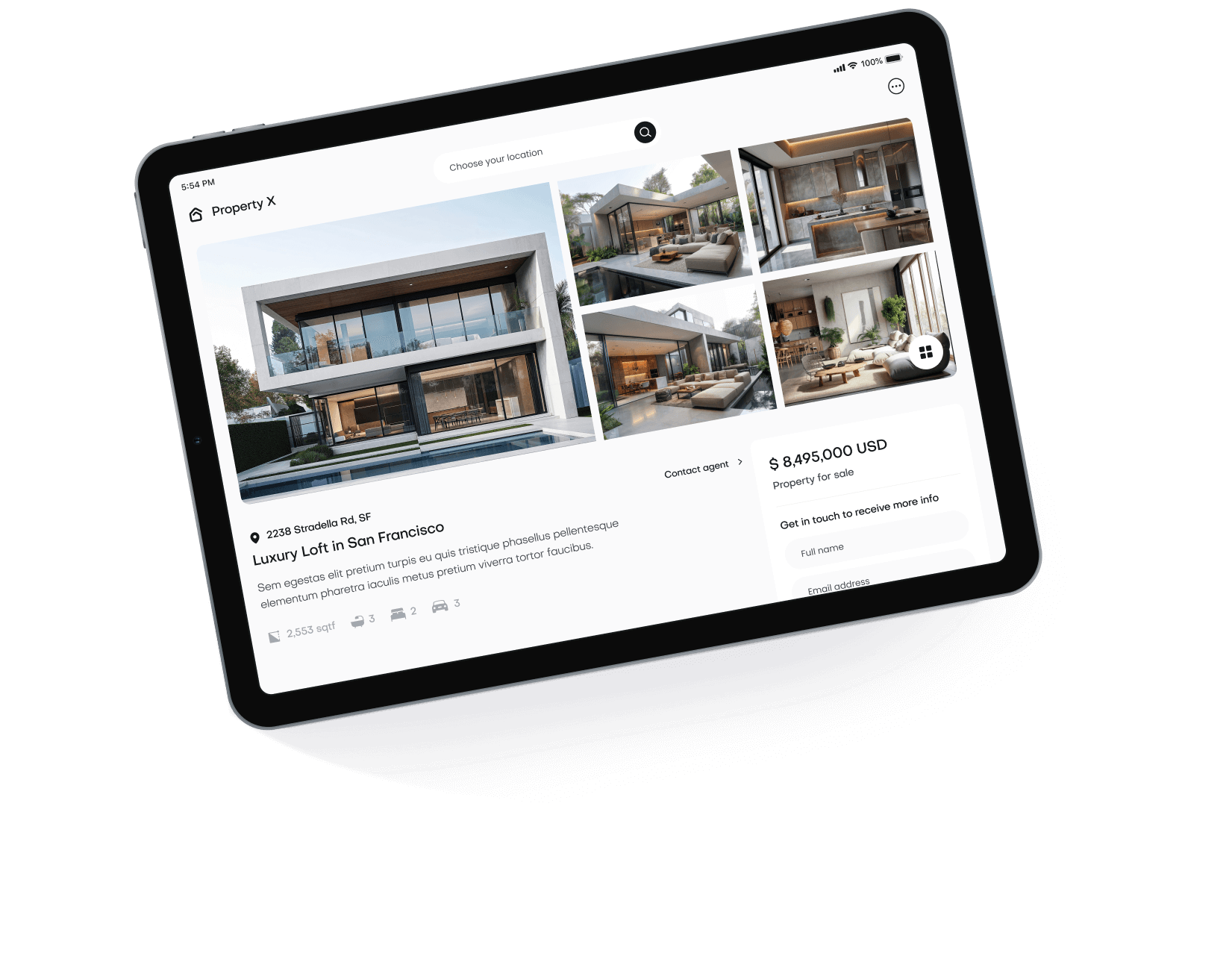 Explore your Dream House Today - Property X Webflow Template