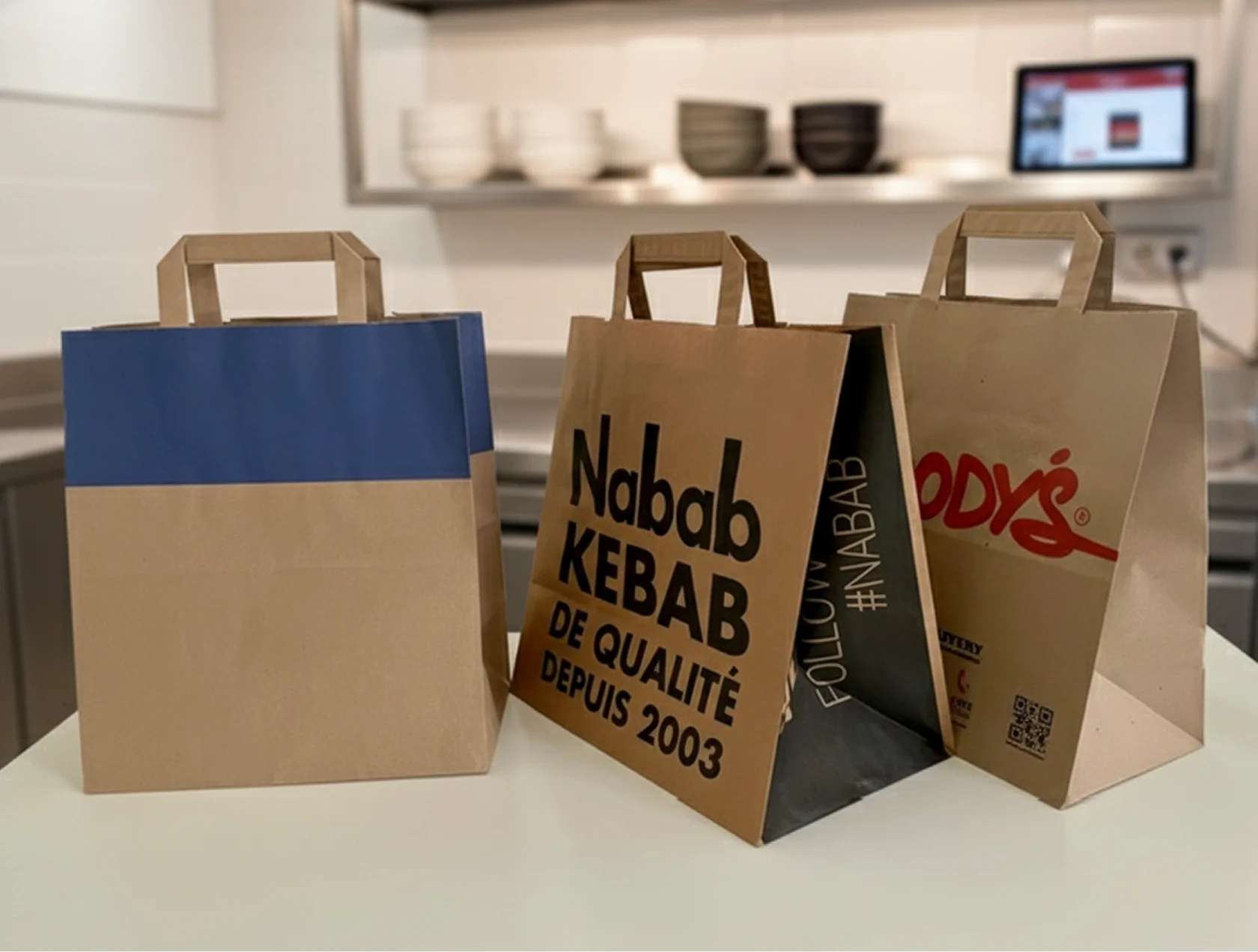 image of packaged goods shelf (for a grocery store)