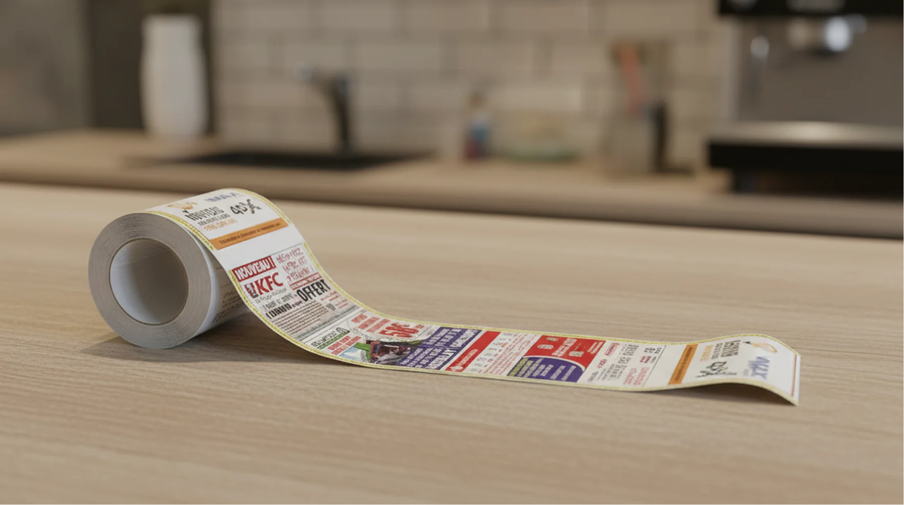 image of packaged goods shelf (for a grocery store)