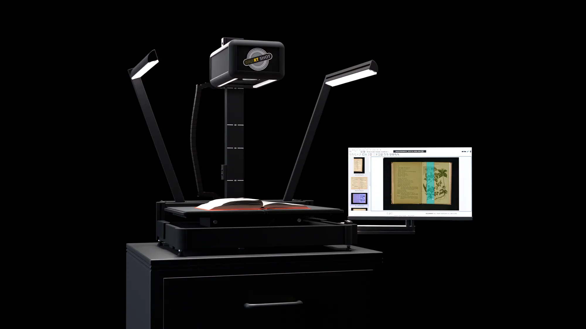Smartshot mit Monitor am Arbeitsplatz