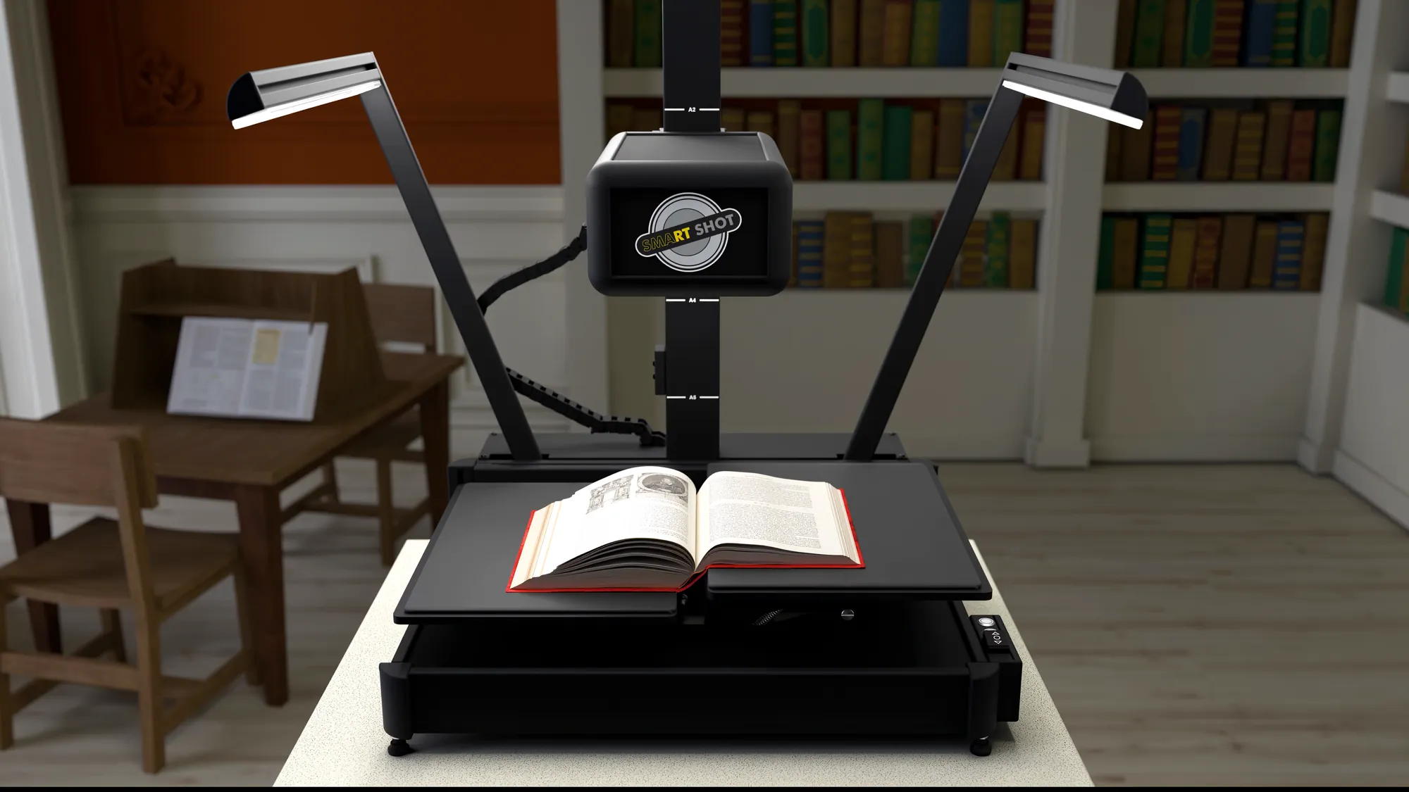 Smartshot in der Bibliothek