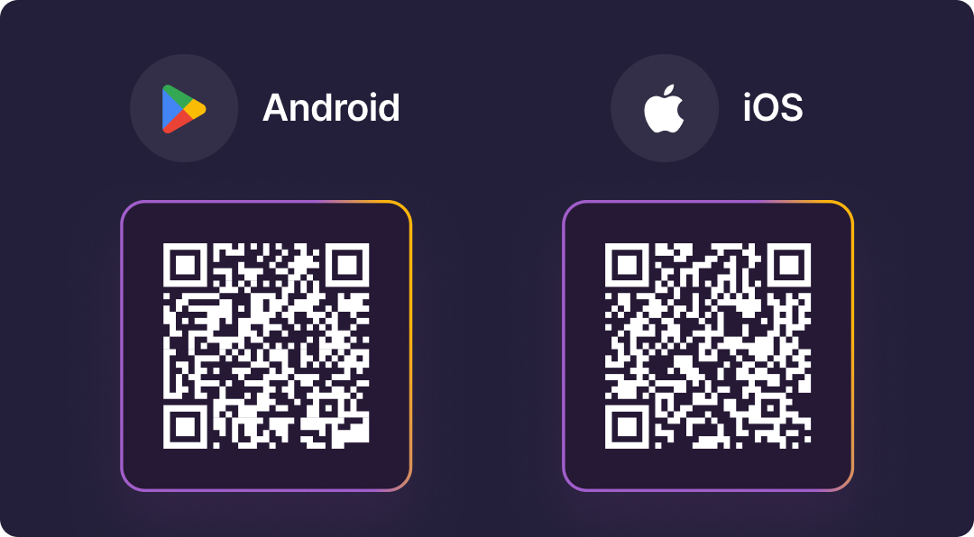 Use these QR codes to find the Tali app in the App Store.