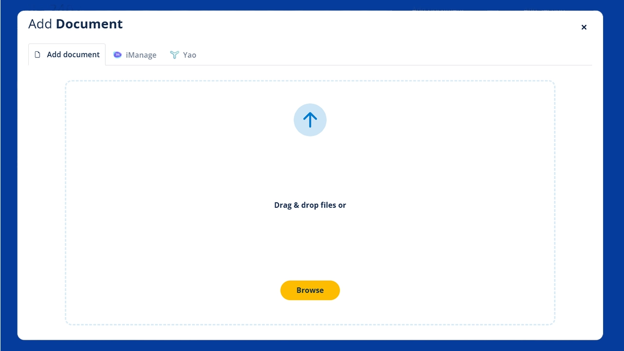 Screenshot of Zylpha bundling uploading documents to Court bundle