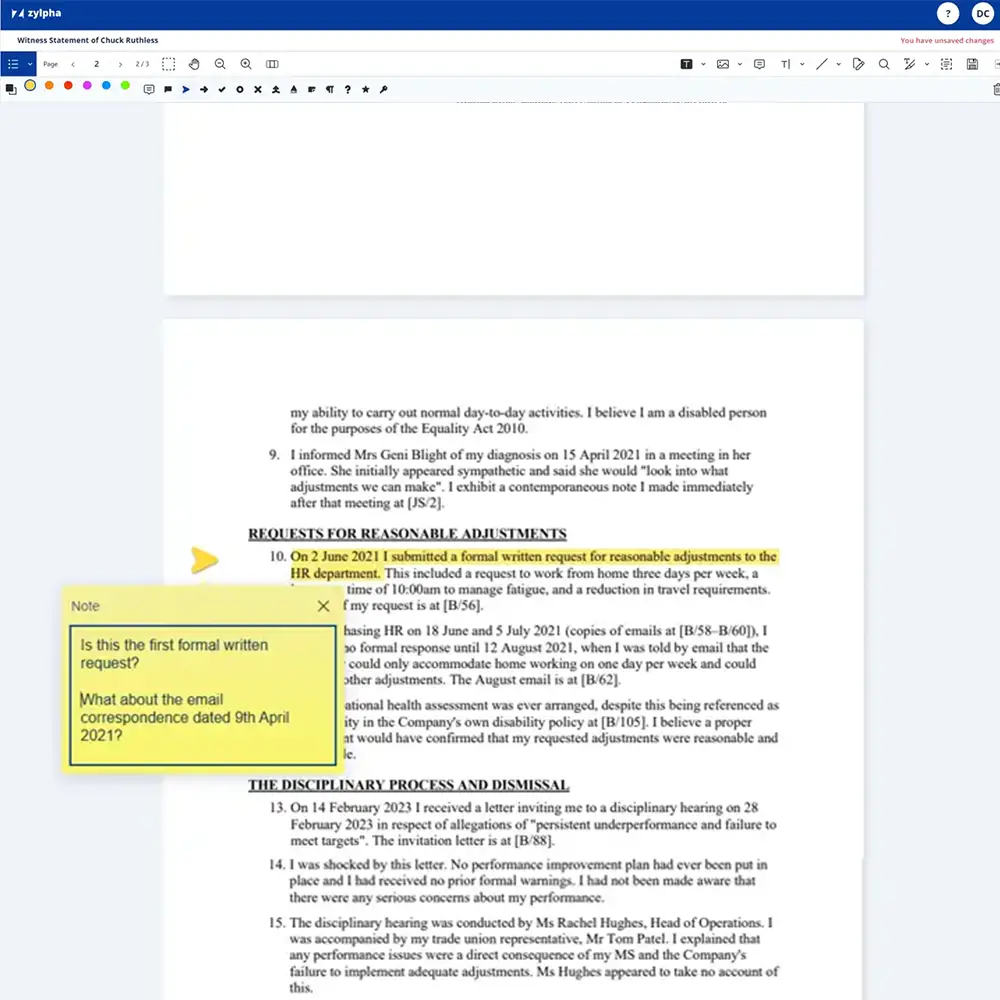 Zylpha PDF Editor - Add Sticky Notes & Highlights