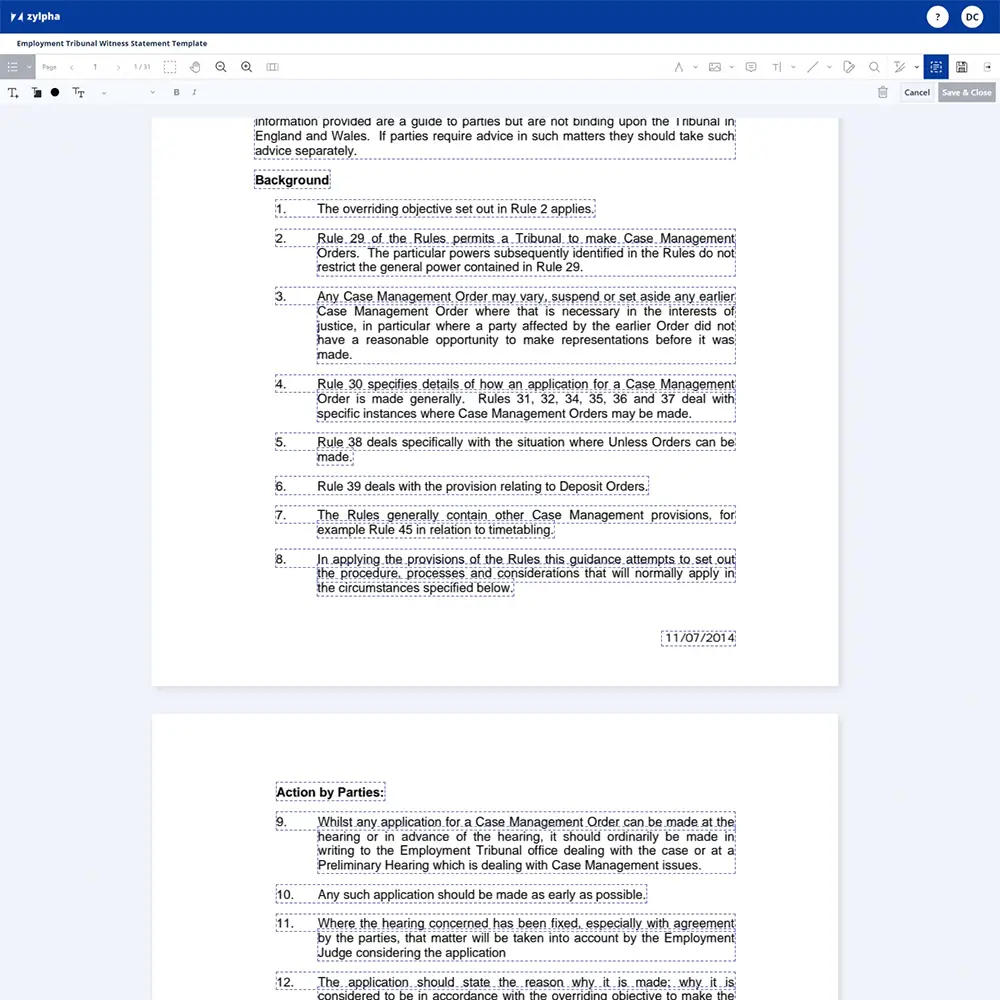 Zylpha PDF Editor - Document Authoring (edit text in PDF)
