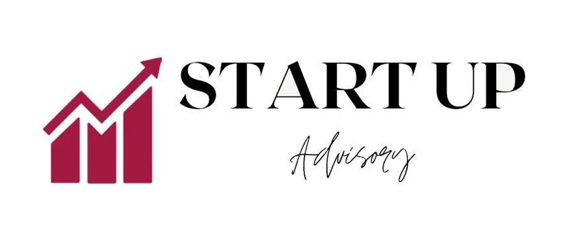 Wykres rosnący z napisem Start Up Advisory.