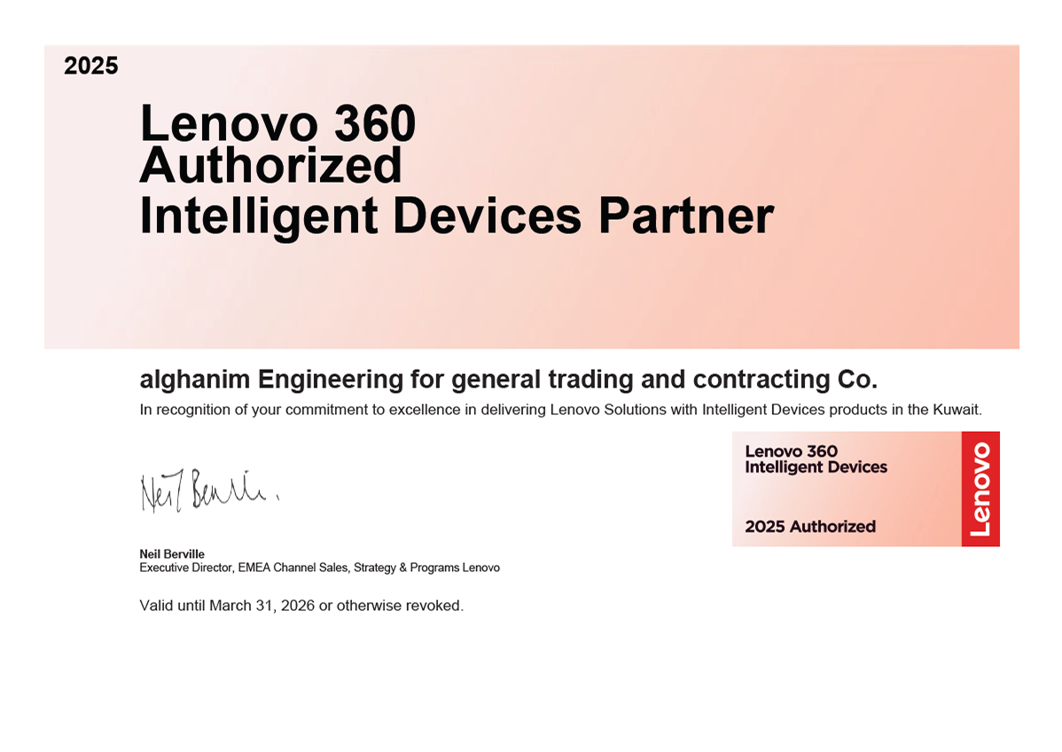 Lenovo Certificate