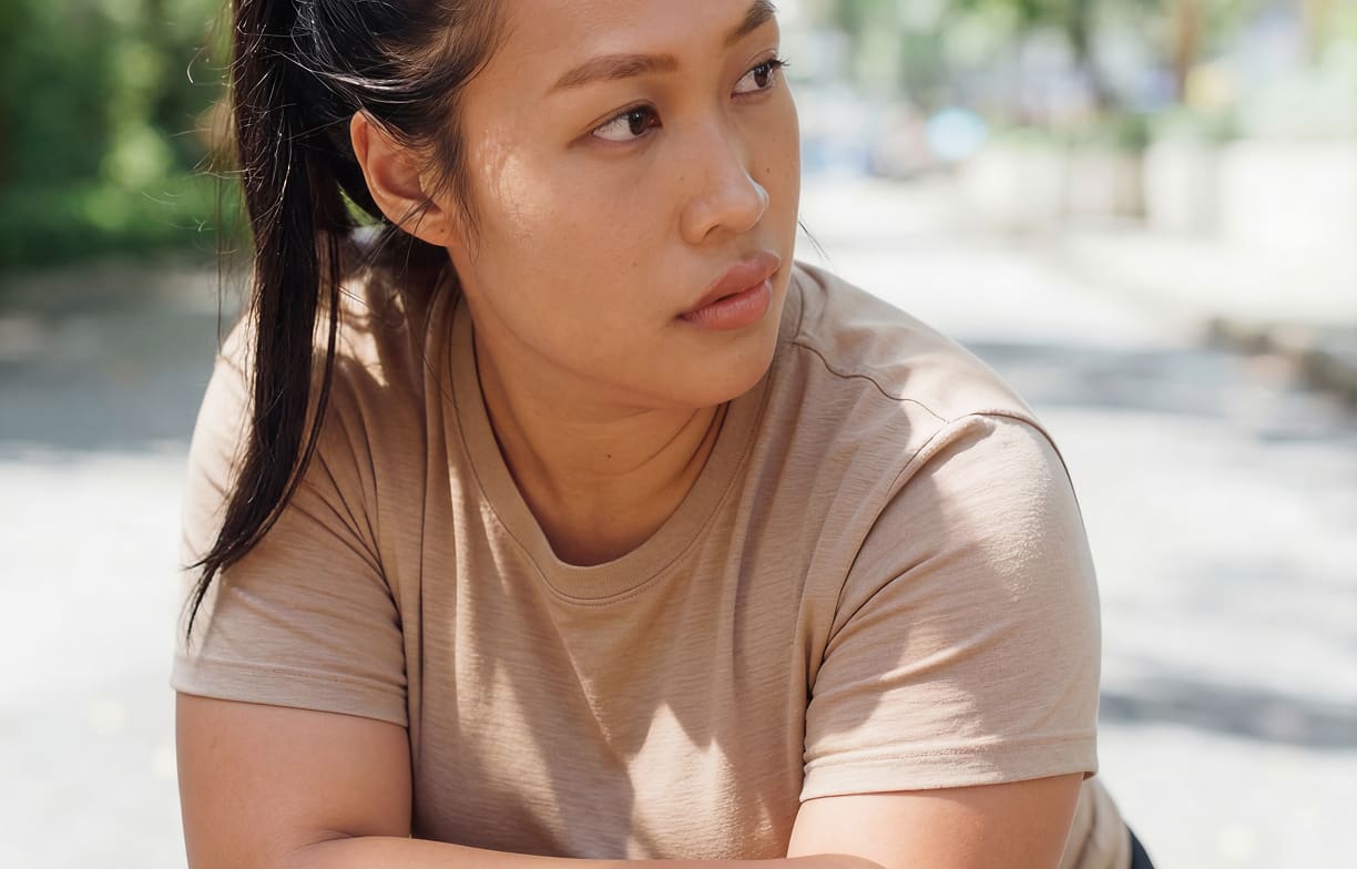 Woman holding Habitual bottle with electrolytes