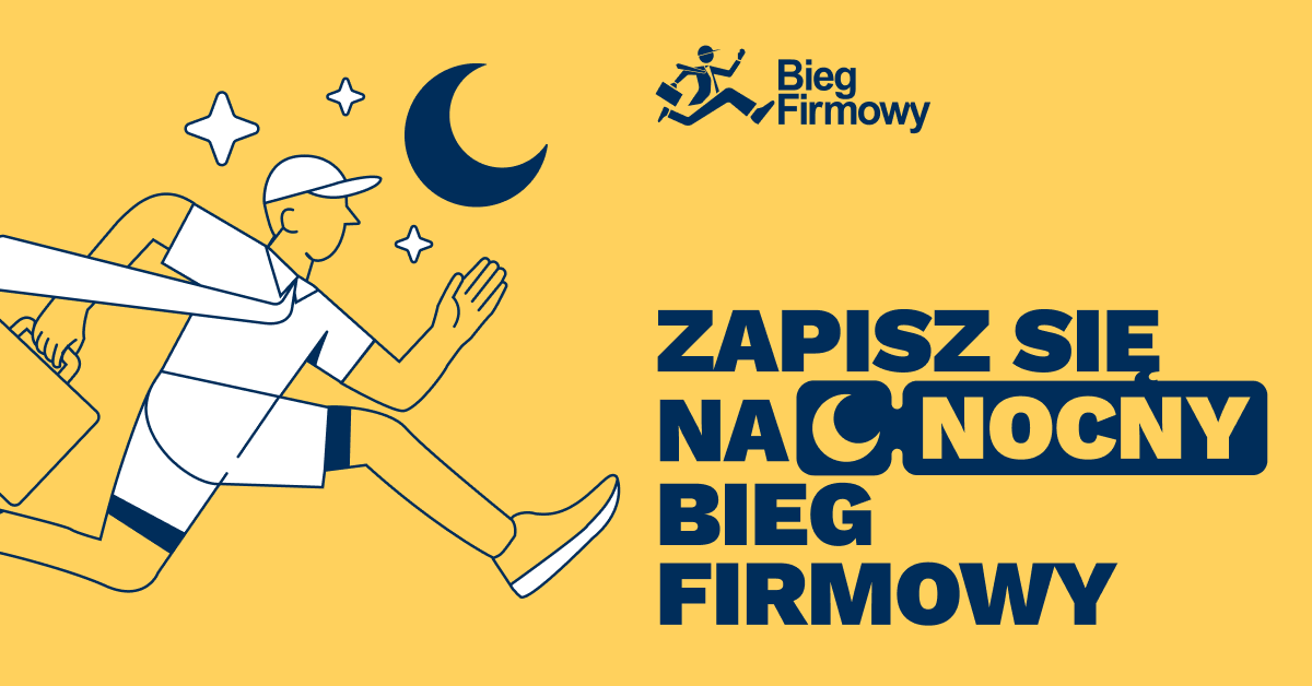 Nocny bieg firmowy Warszawa
