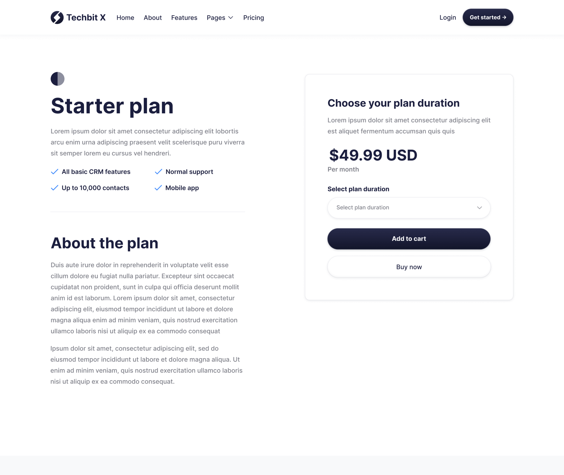 pricing single image