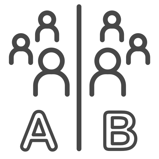 Icon grau A/B Test - Werbeagentur Südostschweiz & Liechtenstein (Chur, Landquart, Sargans, Buchs, Rheintal, Vaduz)