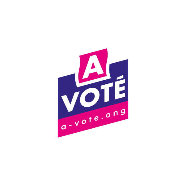 Logo d’A Voté, association qui lutte contre l’abstention et la mal-inscription électorale.