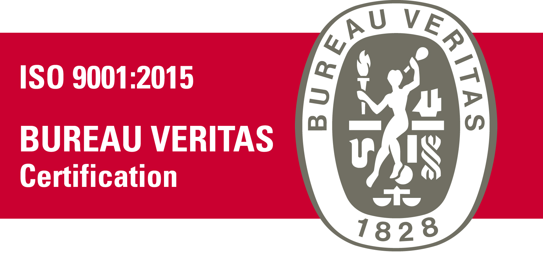 Logo Bureau Veritas, organisme certificateur ISO 9001:2015