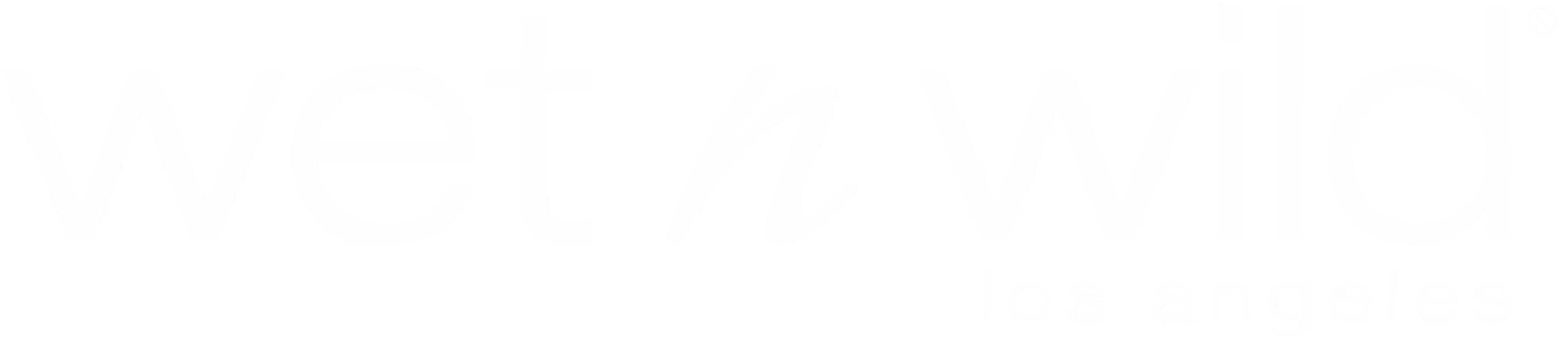 Wet n Wild Los Angeles cosmetics brand logo in white on black background.
