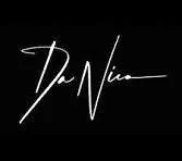 Stylized white signature reading 'Da Vinci' on a black background.