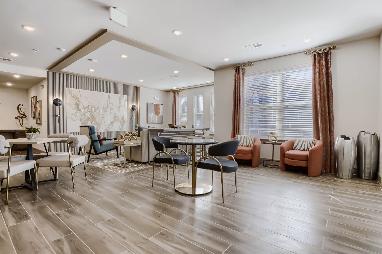 Leasing office seating area