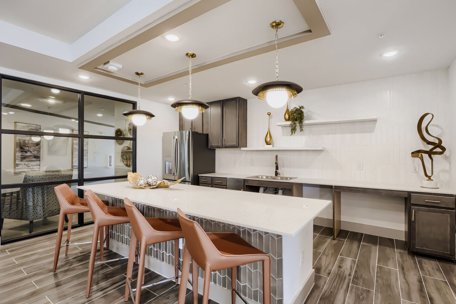 Breakfast area in clubhouse