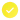 Small light blue check mark inside a white circle with a gold glow.