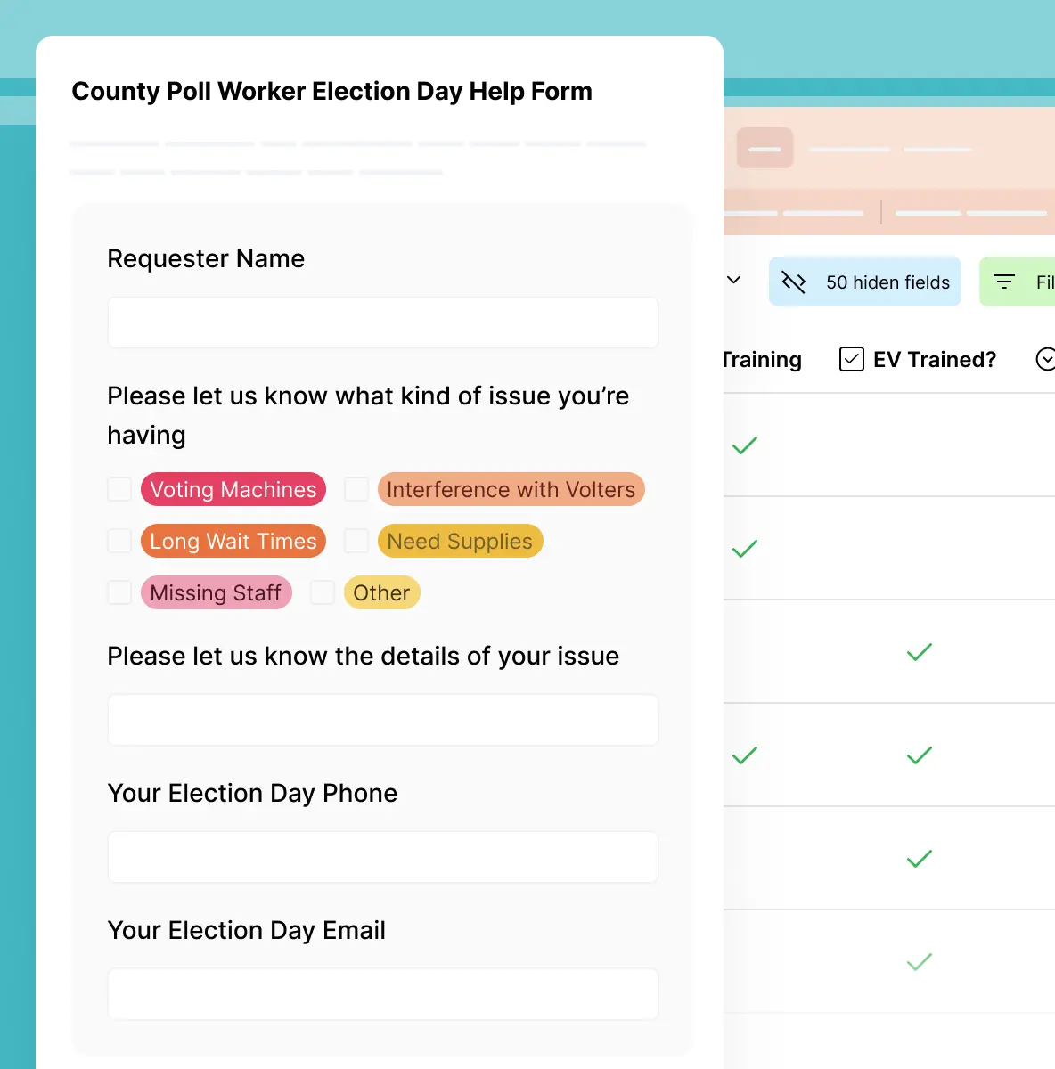 Create, assign, notify and monitor help desk requests