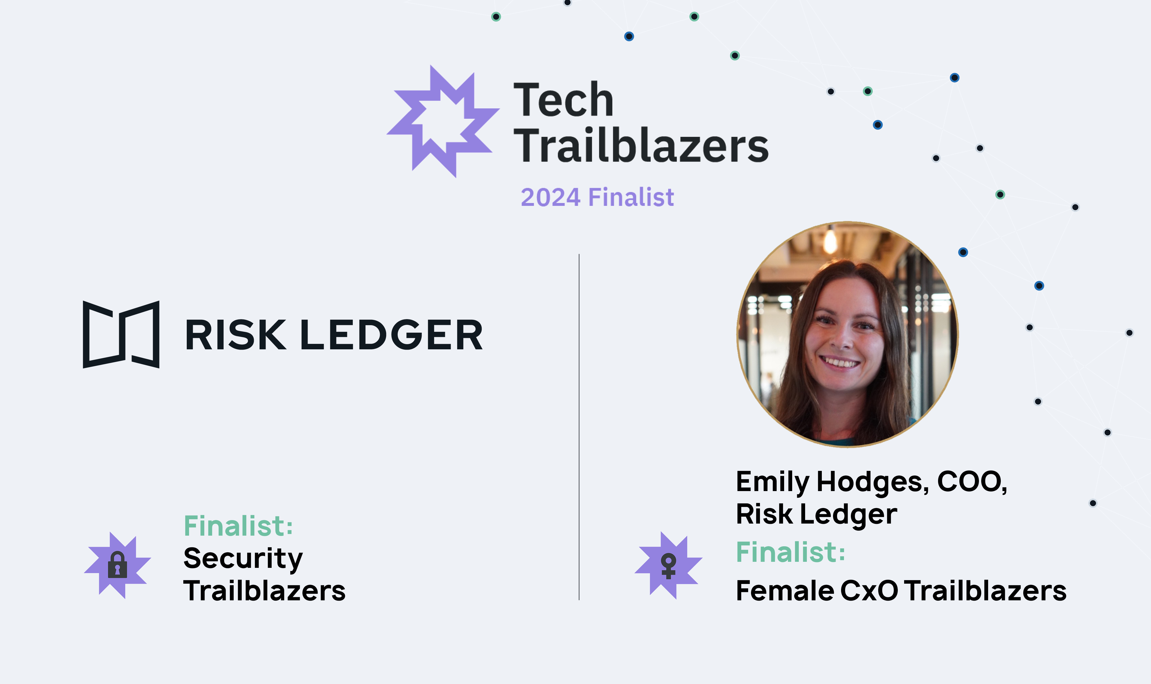 Risk Ledger Shortlisted for Two Prestigious 2024 Tech Trailblazers Awards