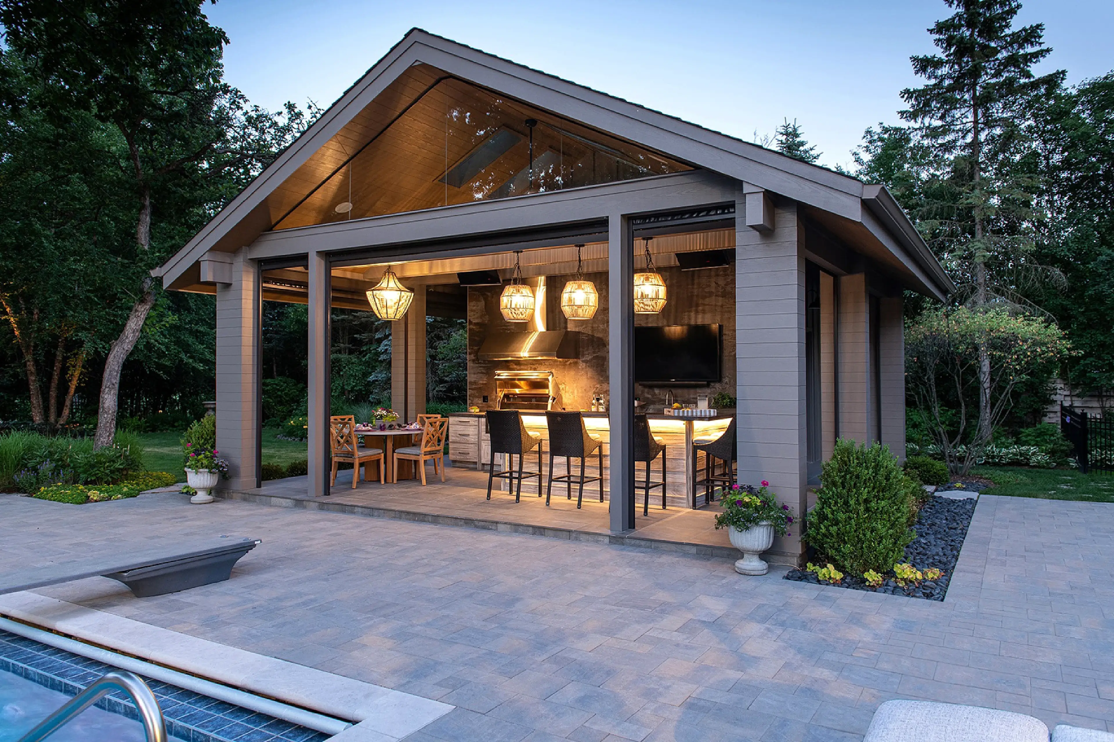 Outdoor lighting patio