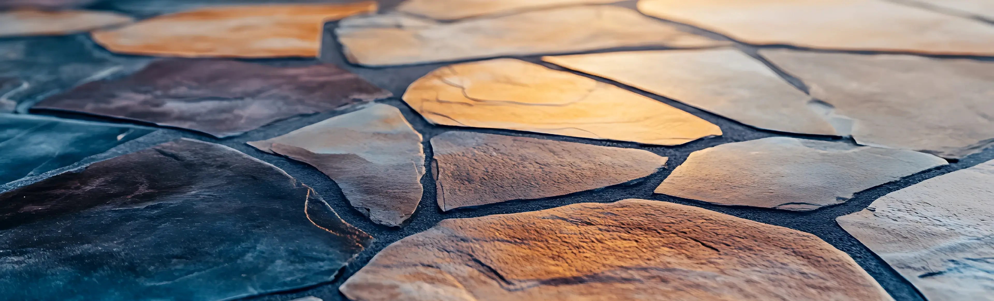 Outdoor Stone Patio Pathway