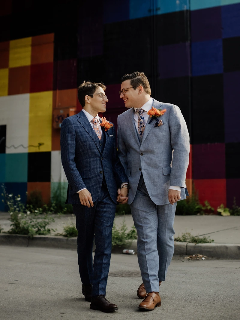 A photo of the newlyweds