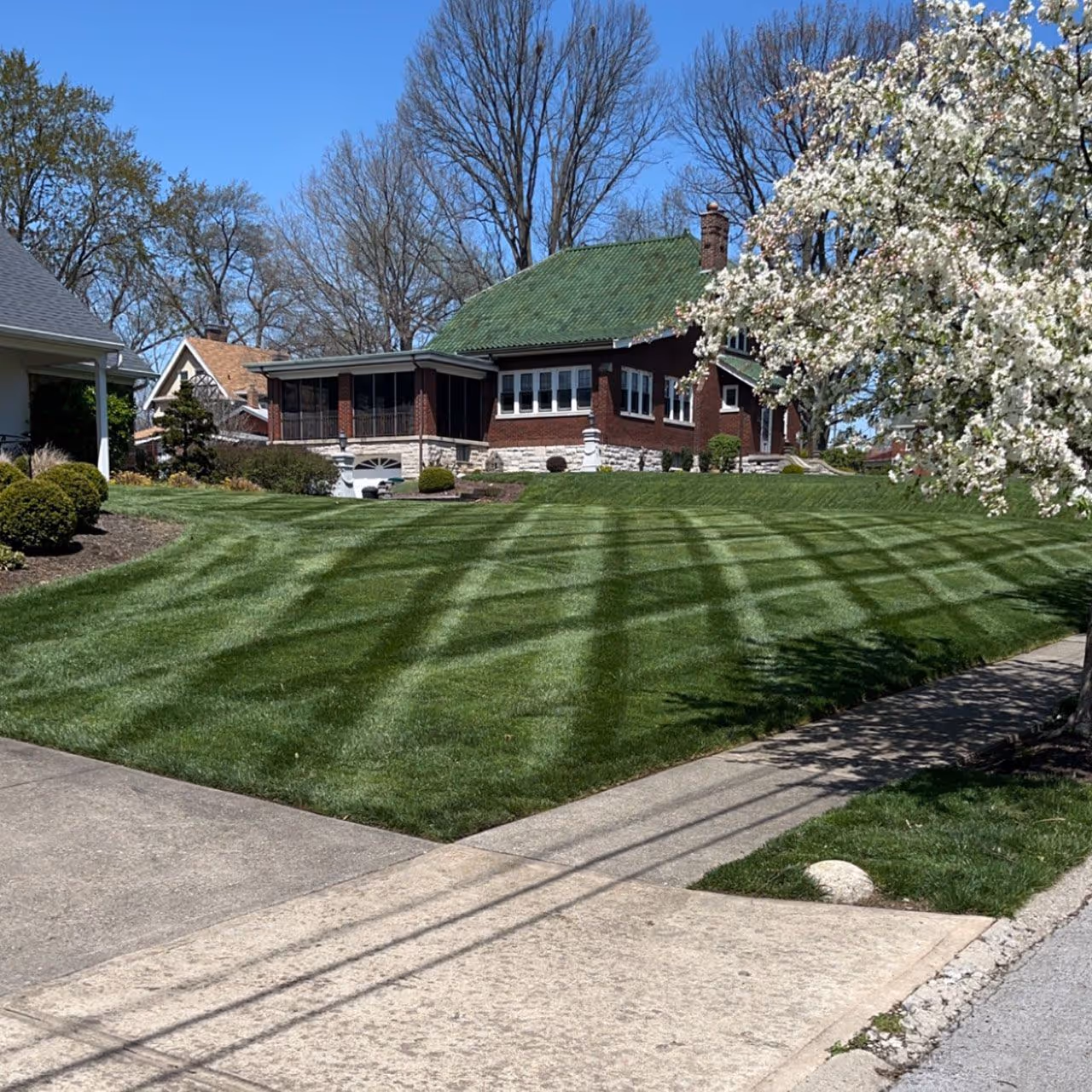 Fresh mowed lawn by NatureWorks Outdoor Solutions