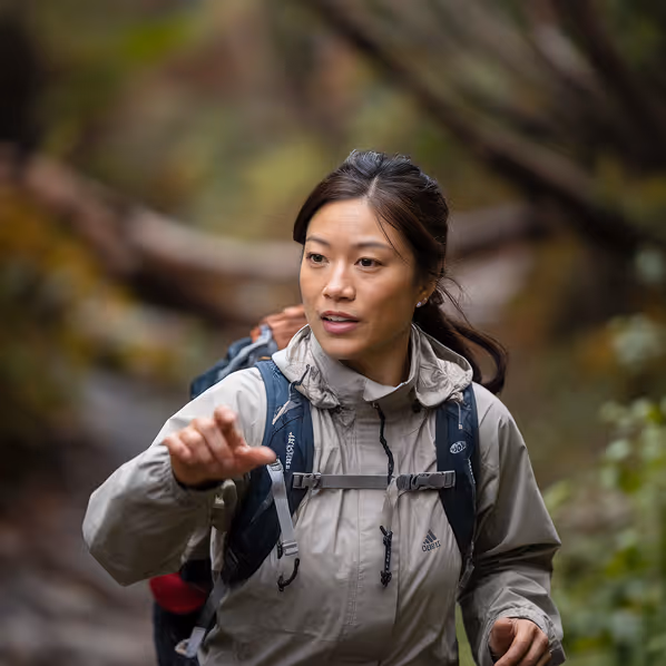 Maya Chen, trip coordinator and hiking guide.