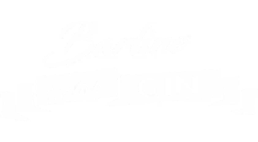 White stylized text reading 'Barline Club GIN' on a transparent background.